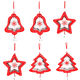 thumbnail image 1 of Decoración navideña Campanas de madera + Estrellas + Colgantes para árboles de Navidad Adornos navideños Regalos de Navidad-6PCS, 1 of 1