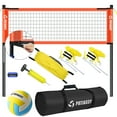 thumbnail image 3 of Patiassy Professional Outdoor Volleyball Net Set with Adjustable Height Poles, Winch System, Volleyball with Pump and Carrying Bag for Backyard Beach, 3 of 9