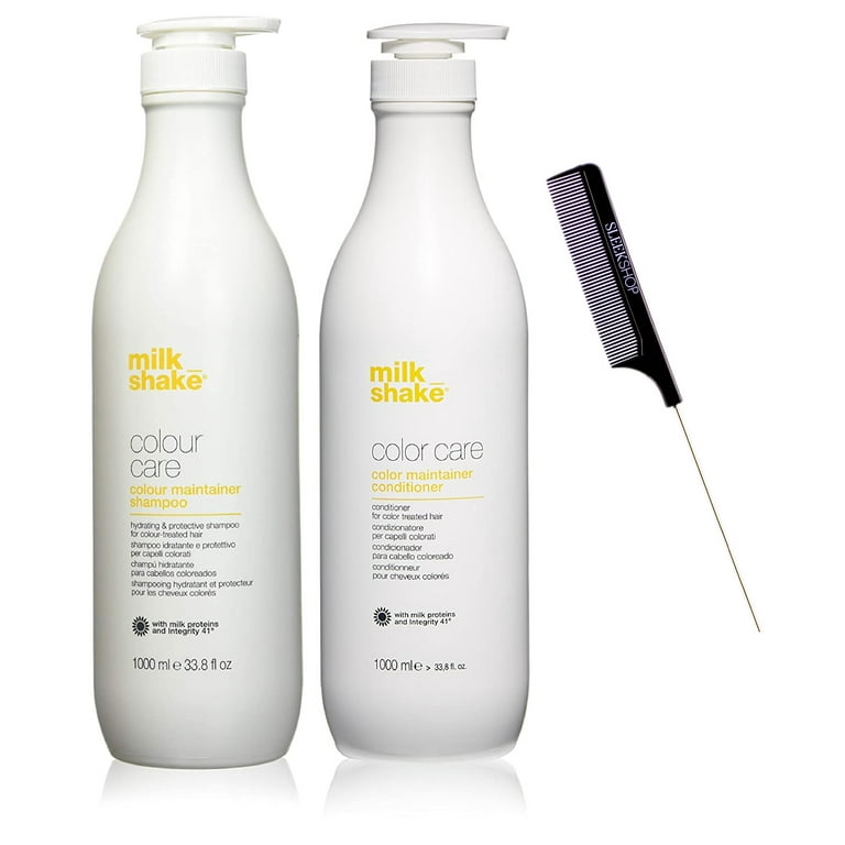 Milk_Shake Color Care COLOR MAINTAINER Shampoo & Conditioner DUO SET (w/  Sleek Comb) Milkshake for Color Treated Hair Milk Shake (33.8 oz + 33.8 oz  XL