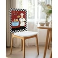 thumbnail image 2 of nqOlkjepod Kitchen Chef Chair Covers Set of 4, Decorative Chair Back Cover, Farmhouse Red Black Gourmet Food Dining Room Chair Slipcovers Removable Chair Protectors Covers for Party Banquet, 2 of 7