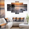 thumbnail image 1 of Stormy Sea with Rushing White Waves - Beach Photo Canvas Print, 1 of 3