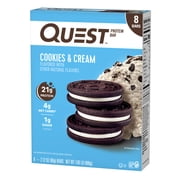 Quest Protein Bar ، Cookies & Cream ، High Protein ، خالي من الغلوتين ، 8 Count