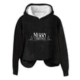 thumbnail image 1 of Rbaofujie Chandails d'Automne pour Femmes Décontracté Imprimé Col Rond Manches Longues Haut Ample Sweat à Capuche Noir Mode Femmes Chandails à Capuchon & Chandails en Molleton, 1 of 3