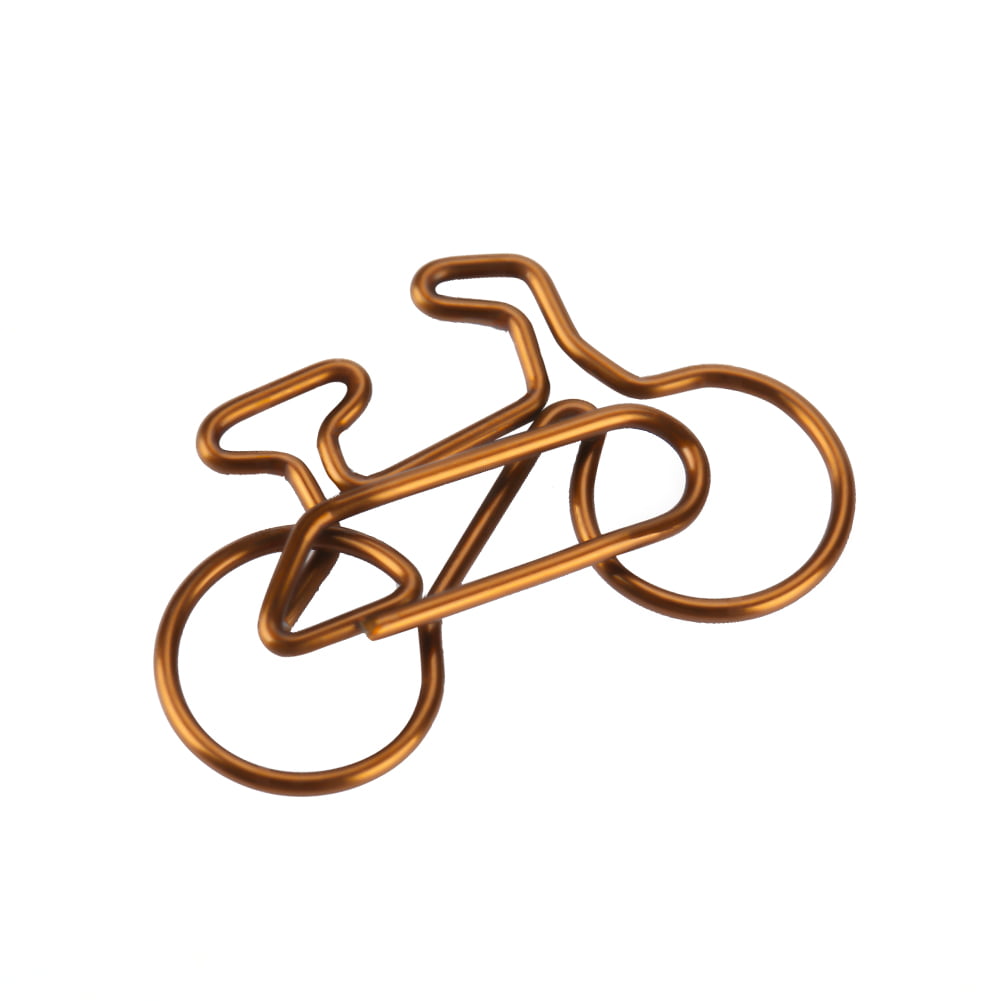 20x Metal Bicycle Shape Paper Clip Bookmark Office School Stationery Clips DIY 