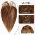 thumbnail image 4 of EMMOR Clip in Bangs, 100% Human Hair Bangs with 3 Non-slip Clips, 360 ° Cover Top HairPieces with 5 inch Wispy Fringes for enhancing Women's Facial Features(Ombre Ash Blonde), 4 of 10