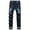 Dark Blue, variant on Men's Vintage Black Stretch Loose Jeans with Light Wash, Everyday Comfort Fit