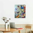 thumbnail image 3 of Shiartex Butterfly Wall Art Colorful Butterfly Pictures Wall Decor Butterfly Painting Canvas Prints Modern Artwork Framed Home Decoration for Bathroom Bedroom Living Room 16x20 in/12x16 in, 3 of 5