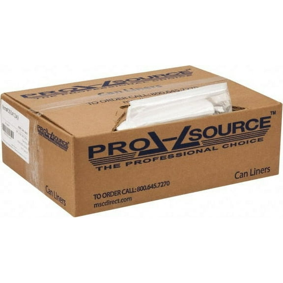 PRO-SOURCE 16 Gal 0.31 mil Household/Office Trash Bag 24" Wide x 33" High, Clear