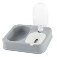 thumbnail image 2 of Alimentador de comida y agua, juego de cuencos de agua y comida para gatos, cuencos de agua y comida por gravedad para perros pequeños, medianos, Gris, 2 of 8