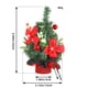 thumbnail image 3 of Adornos navideños con agujas de pino y frutos rojos. Mini árbol de Navidad. Diseño de escena de decoración navideña., 3 of 4