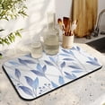 thumbnail image 3 of Perfect Kitchen Companion Extra Large 19.5x12in Coffee Drying Mat, Super Absorbent Diatom Mud, Quick Drying, Beautiful Flower Design Coffee Mat Perfect Draining Pad for Dishes, 3 of 7