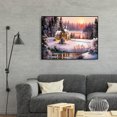 thumbnail image 4 of Kit de pintura por números, casa de nieve, lienzo, arte al óleo, decoración de pared para el hogar Hugtrwg Para estrenar, 4 of 9