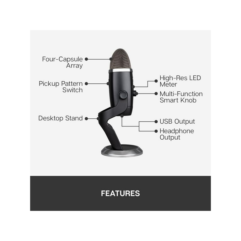 Blue Yeti X Pro USB Condenser Mic for PC & Mac - Gaming Blue Yeti X Pro USB Condenser Mic for PC & Mac - Gaming