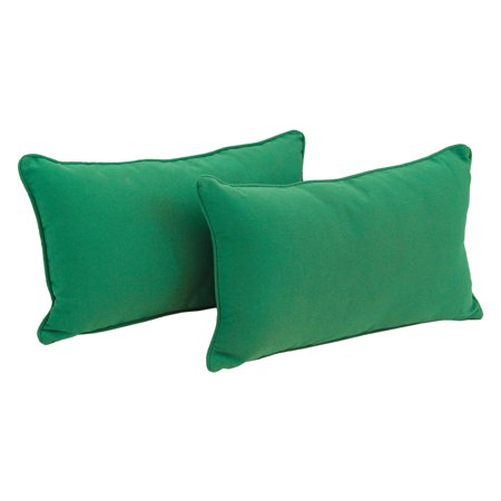 Blazing Needles 20 x 12 in. Twill Back Support Pillows with Cording - Set of 2