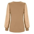 thumbnail image 5 of Shiny Glitter Mesh Tops Off Shoulder Tees Sparkly V Neck Shirts Going Out Blouses Tops for Women Sparkly Tops Glitter Tunic Tops New Years Eve Party Outfits T-Shirt Shiny Sequin Shirts Khaki L, 5 of 5