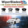 thumbnail image 2 of 2016 Scion iM Beam Wiper Blades Wipers w/1yr Warranty (Set of 2), 2 of 5