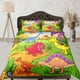 thumbnail image 1 of Ropa de cama de dinosaurios de dibujos animados, ropa de cama infantil completa, bonito juego de funda nórdica, dinosaurio, 1 of 4