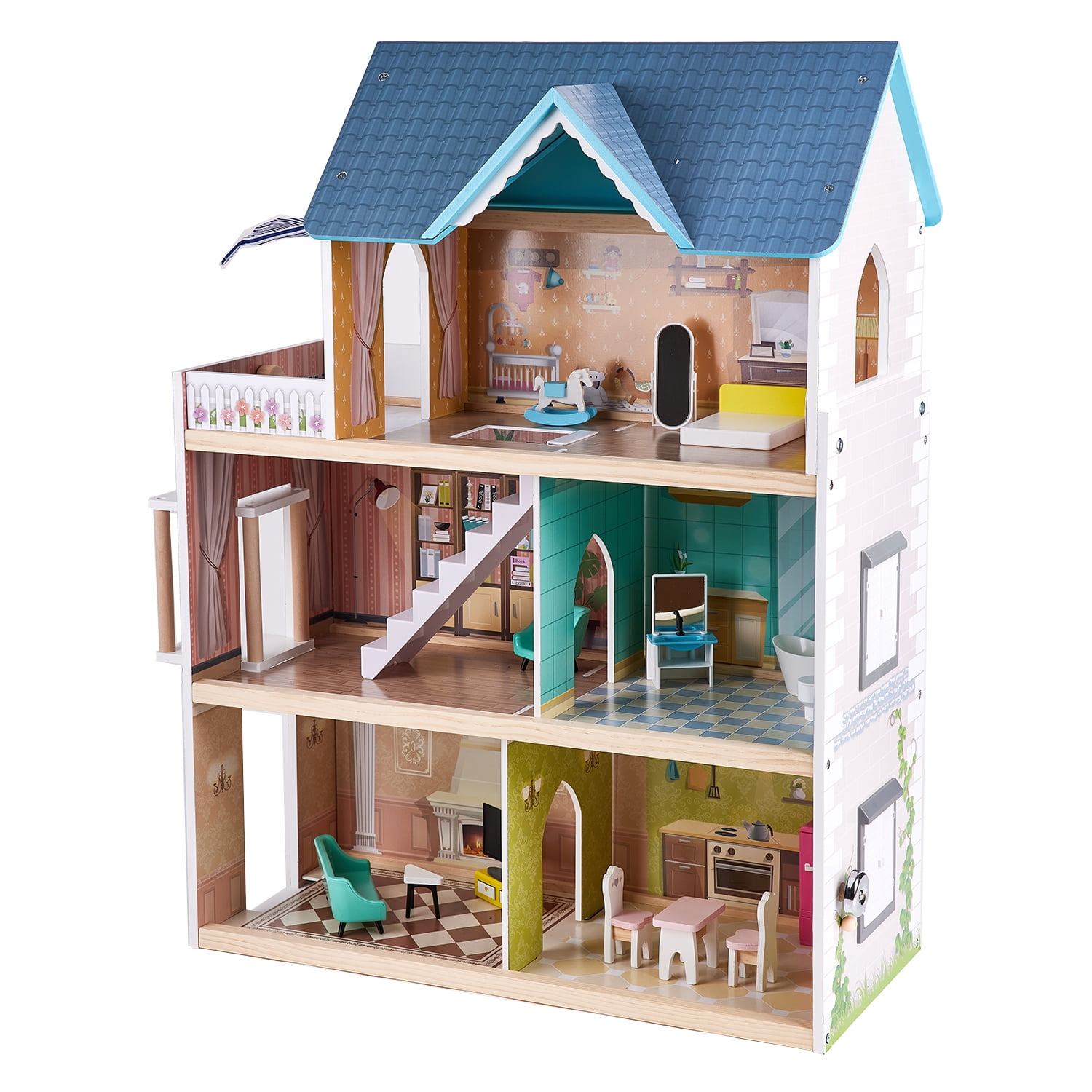 H*L様 HAPE ドールハウス＋家具＋人形 Amazon.co.jp: Hape Doll Family Mansion| 受賞歴のある10ベッド
