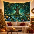 thumbnail image 3 of Highly Forest Around With Massive Ancient Tree Thick, Mystical Fantasy for Space Lovers, Galaxy Room Decor, Mother's Day Gift, Tapestry Wall Hanging for Bedroom and Dorm, 3 of 7