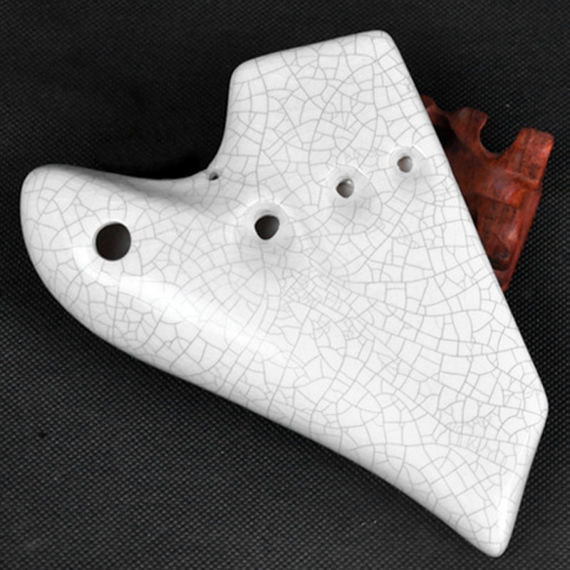 White Triple Ocarina Music Instrument Alto Tone C Legend Ocarinas Professional Musical Instrumentation Flute Accessories