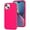 Hot Pink, variant on Entronix Silicone Soft Case Designed for iPhone 15 Shockproof Durable Slim Fit, Black