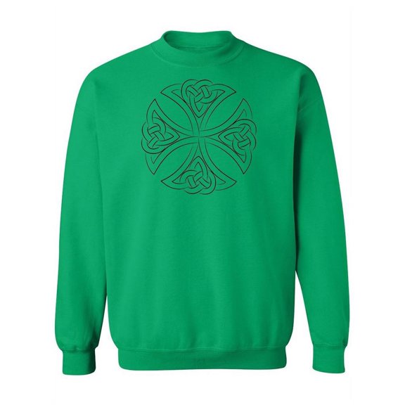 Celtic Knot Cross Design Sweatshirt Women -Image by Shutterstock, Female XX-Large