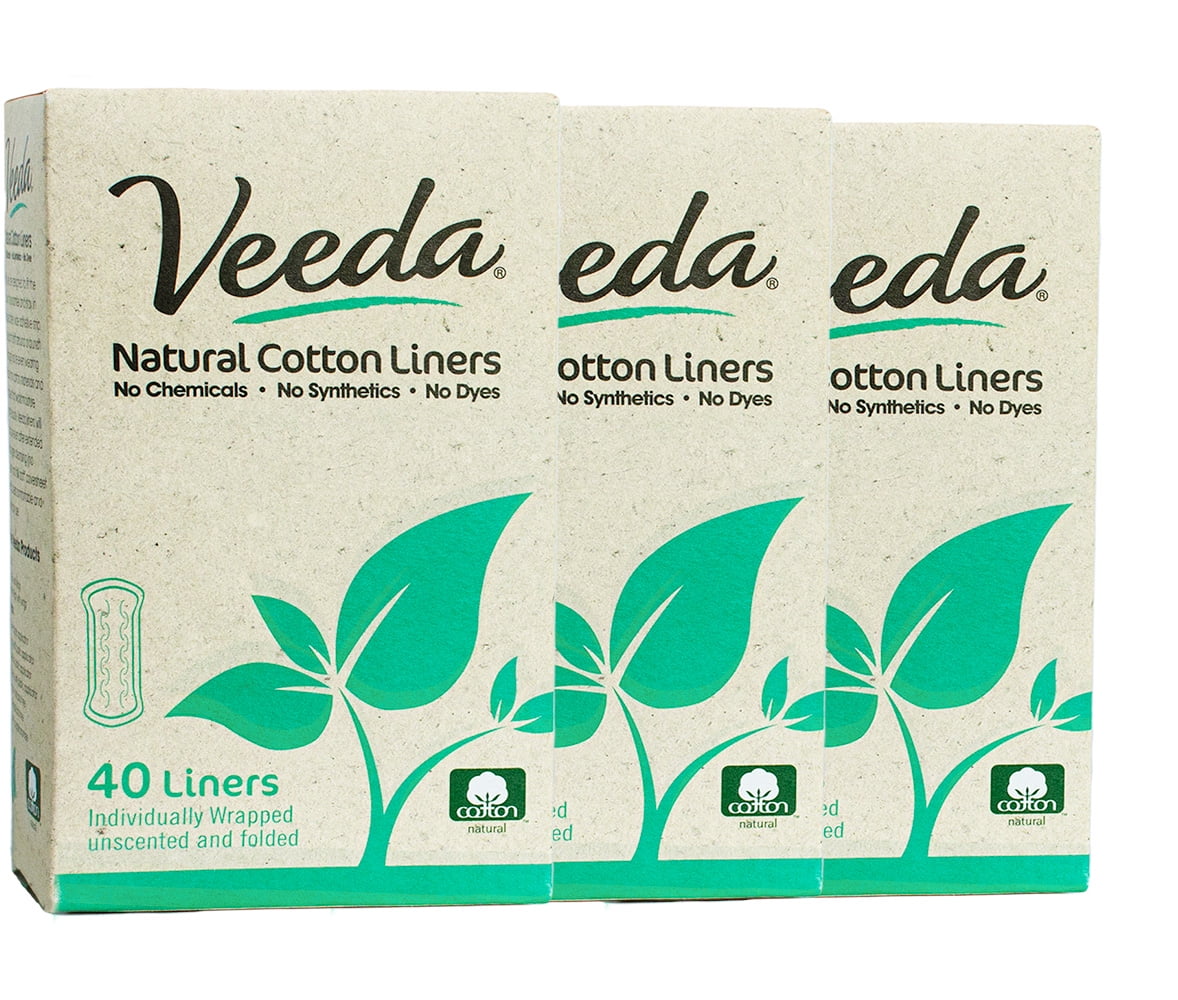 Veeda Ultra Thin Natural Cotton Liners Women’s Breathable Liners Are Always Chlorine Pesticide