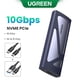 thumbnail image 3 of Adaptador de carcasa SSD M.2 NVMe de UGREEN de 10 Gbps con USB C 3.2 Gen2, carcasa externa sin herramientas, lector NVMe compatible con llaves M y B&M, 3 of 5