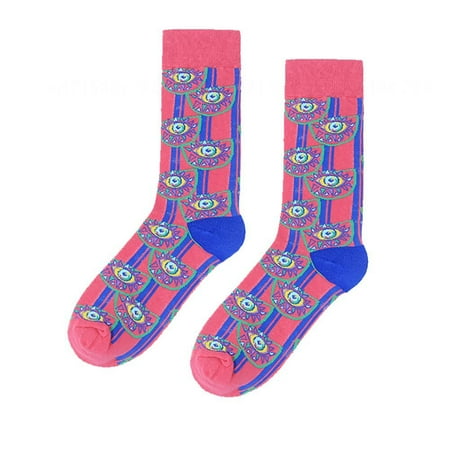 

Kreigaven men and women in stockings Harajuku style tennis socks sports socks retro socks skating socks skateboard socks(35-42 shoe size)