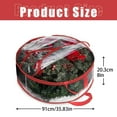 thumbnail image 3 of Wreath Storage Bag Cozival Reusable Christmas Wreath Storage Bag - Handle Design & Multiple Colors, Protects Holiday Decor from Dust, Compact Seasonal Organization, Holiday Decor Storage, 3 of 9