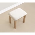 thumbnail image 3 of Wood Vanity Table with Mirror, Stool and 3 Storage / Useful for Bedroom Cosmetic Display, 3 of 4