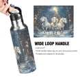 thumbnail image 2 of ALAZA Horse in Winter Water Bottle Insulated Flask Stainless Steel Straw Lid 20 oz, 2 of 6
