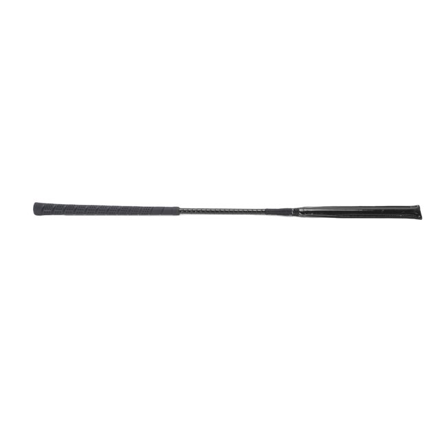 Horse Whip Riding Crop Premium Leather Anti Slip Silicone Handle Durable Equestrian Racing for Training Competitions 65cm Length