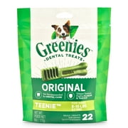 GREENIES Original TEENIE Natural Dental Care Dog Treats, 6 oz. Pack (22 Treats)
