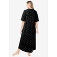 thumbnail image 2 of Dreams & Co. Women's Plus Size Long French Terry Zip-Front Robe (Petite Available), 2 of 6