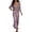 Purple, variant on Women 2 Piece Outfit V Neck Long Sleeve Knit Sweater Top Satin Maxi Dress Elegant Commuter Wedding Guest Casual Outfits Set Grey M