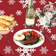 thumbnail image 6 of Fmbmuo Merry Christmas Round Tablecloth - 60 Inch Holiday Dining Table Cover, 6 of 6