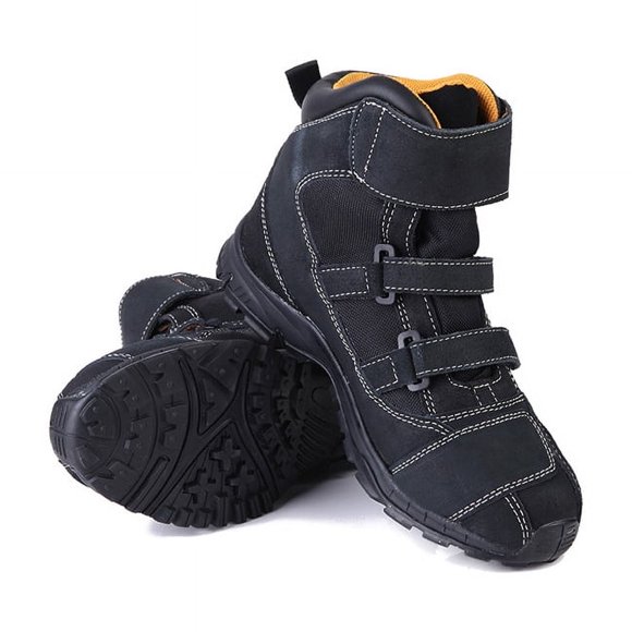 Botas de moto transpirables para todas las estaciones - Zapatillas de ciclismo de moto unisex,negro,43