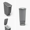 simplehuman 40 Liter / 10.6 Gallon Slim Kitchen Step Trash Can With