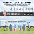 thumbnail image 6 of Golf Gloves Men Left Hand Right with Ball Marker Blue Camo Plaid Pack, Mens Leather Golf Glove All Weather Grip Small Medium ML Large XL, 6 of 6