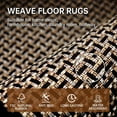 thumbnail image 3 of Kitchen Rugs and Mats Non Skid Washable Set of 2 PCS, Absorbent Runner Rugs for Kitchen, Front of Sink, Kitchen Mats for Floor, 17.3"x 47"+17.3"x 29" (Black), 3 of 6