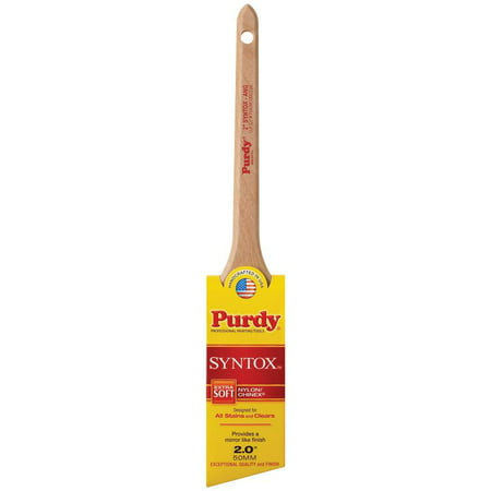 Purdy Syntox Angular 403620 Trim Brush, Rat Tail Handle, Stainless Steel