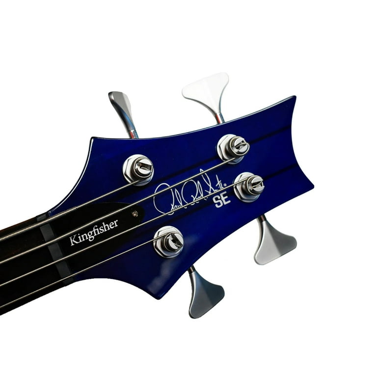 PRS SE Kingfisher Bass Guitar in Faded Blue Wrap Around Burst