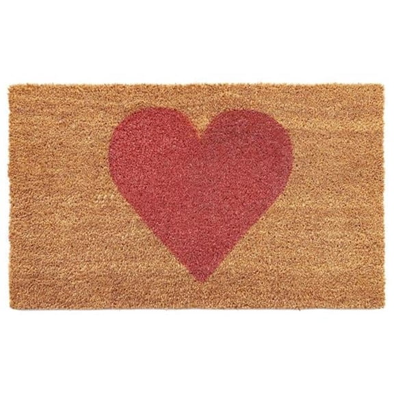 17 x 29 in. Heart Doormat, Pink
