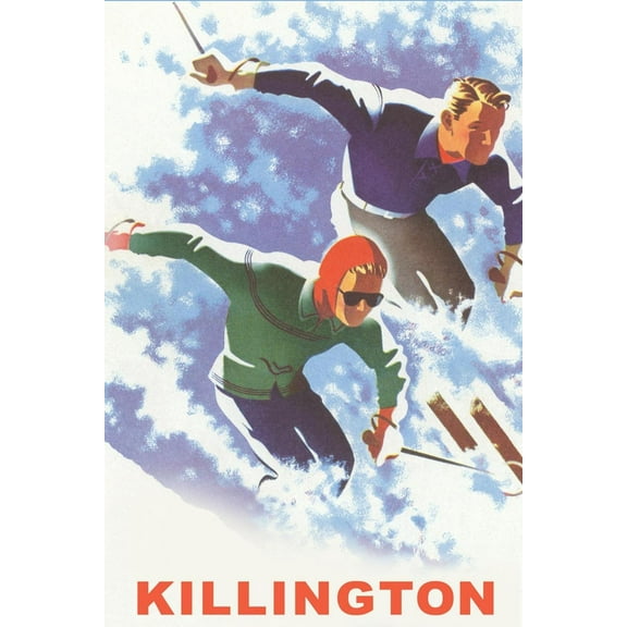 Art.com Killington Ski Poster Art Print, 12" x 18"