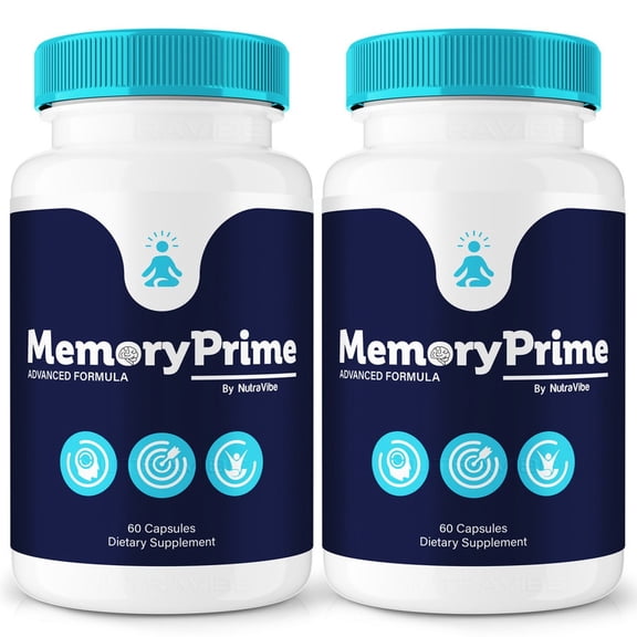 (2 Pack) MemoryPrime – Daily Formula with a Natural Blend to Help Maintain Focus, Memory & Concentration | Clean, Gentle, Easy-to-Swallow Memory Prime Capsules for Everyday Sharpness (120 Capsules)
