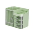 thumbnail image 3 of Tachiuwa Vanity Counter Cosmetic Drawer Storage Box for Cream Perfume Bedroom Desktop green clear, 3 of 9