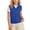 Blue, variant on Boys Girls Full Zip Tank Tops Sleeveless Casual Jacket Solid Color Kids Summer Outwear with Pockets