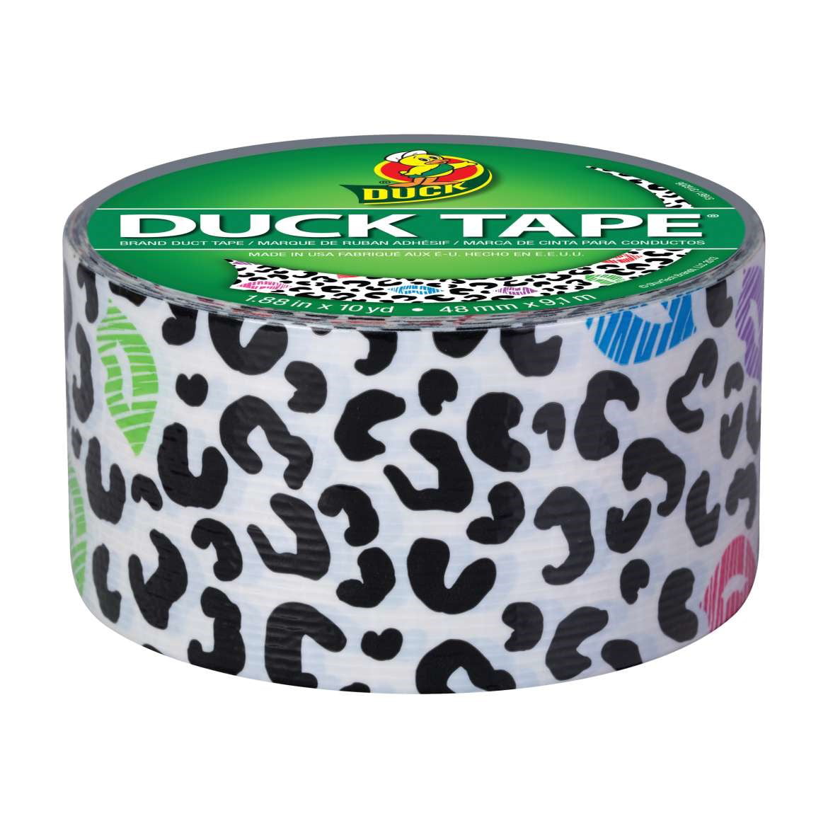 Darice Patterned Cheetah, 1.88 Inches x 10 Yards Duct Tape - Multicolor