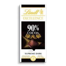Lindt Excellence Bar (Dark Chocolate 90% Cocoa) - Pack of (Best Type Of Linux)